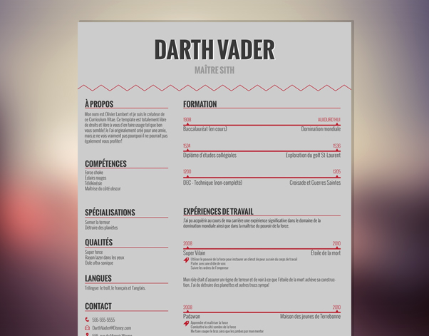 Darth Vader CV
